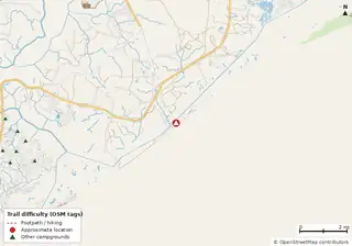 Map of the area around Onslow Beach RV Park & Campground