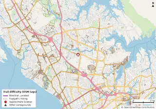 Map of the area around Bethel FamCamp
