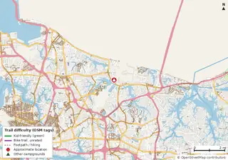 Map of the area around Little Creek Campground & RV Park
