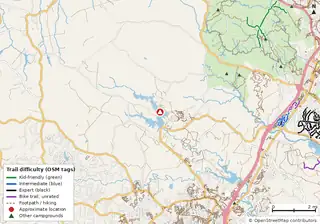 Map of the area around Lunga Park